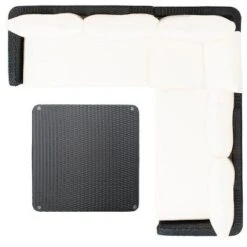 Onri 4 Pc Sofa Set - Indoor/Outdoor - PAT9027 - Safavieh -Heaco GUEST e826410f 45ad 4853 913e 59d8deebb35d