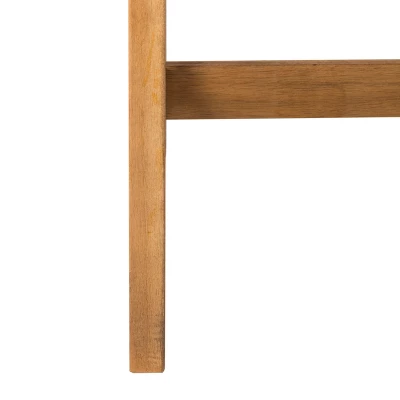 4pc Fontana Outdoor Set Teak Look/Yellow - Safavieh 7 4pc Fontana Outdoor Set Teak Look/Yellow - Safavieh - Image 5