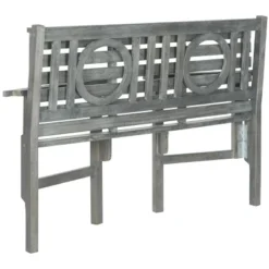 Piedmont Folding Bench - Outdoor - Safavieh -Heaco GUEST ec388366 817e 4e96 9720 9eeb9b58131f