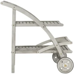 Lodi Outdoor Tea Cart - Safavieh -Heaco GUEST ecddb2c9 1bc7 4846 b02c 3bd5b8bef00b