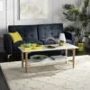Caraway Rectangle Coffee Table - White/Oak - Safavieh -Heaco GUEST efdf4346 9d68 4862 a791 1b734d0365d2