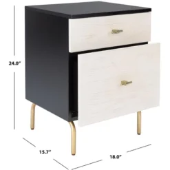 Genevieve 2 Drawer Nightstand - NST5002 - Safavieh -Heaco GUEST f2290428 e42b 4e2d a15b 2ed68daddeed