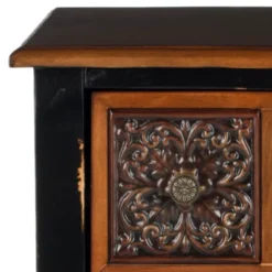 Kenneth 2 Drawer Side Table - Dark Brown - Safavieh -Heaco GUEST f3a0586c 1a2a 470d a715 6472e18f5277