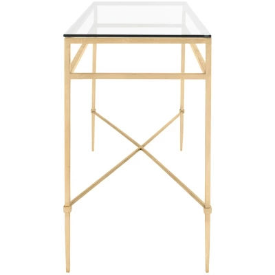 Baumgarten Console Table - AMH8305A - Gold - Safavieh Couture 5 Baumgarten Console Table - AMH8305A - Gold - Safavieh Couture - Image 3