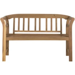 Porterville 2 Seat Bench - Outdoor - Safavieh -Heaco GUEST f649b4da 6894 4b08 8e37 0d9aa49fbf49