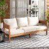 Theo 3 Seater Sofa - Indoor/Outdoor - PAT7092 - Natural/Taupe - Safavieh -Heaco GUEST f6614ebb 8c07 439f 893b 2e370ea678ac