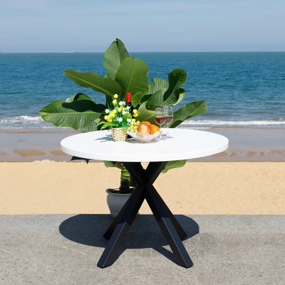 Saxon Table - Indoor/Outdoor - PAT7739 - Safavieh 7 Saxon Table - Indoor/Outdoor - PAT7739 - Safavieh - Image 5