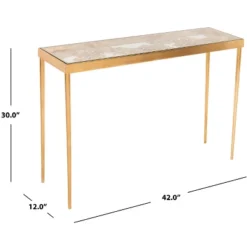 Leilani Palm Leaf Console Table - CNS2500A - Gold - Safavieh -Heaco GUEST f921dc34 99cb 4f02 9c8a 69f423879573