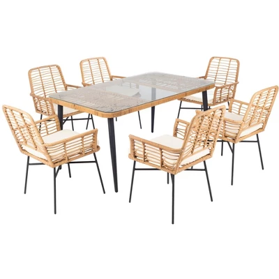 Beson 7Pc Dining Set - Outdoor - PAT9010 - Safavieh 4 Beson 7Pc Dining Set - Outdoor - PAT9010 - Safavieh - Image 2