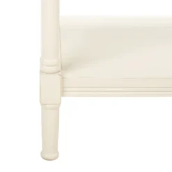 Rafiki Console Table - Distressed White - Safavieh -Heaco GUEST fab2063d c88d 4c74 be6c e712fe0f846c
