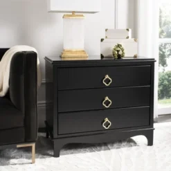 Hannon 3 Drawer Nightstand - FOX6306 - Safavieh Couture