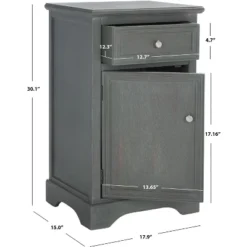 Jarome Nightstand With Storage - AMH6627 - Safavieh Couture -Heaco GUEST ffe57547 2dec 484d ad44 9fca2280c882